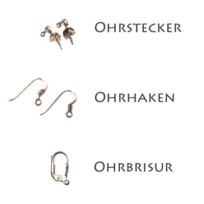 Dumortierit blau Edelstein Ohrstecker Ohrringe Silber Chirurgenstahl