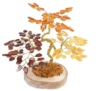 Bernstein Bäumchen Bonsai Baum Deko Litauen