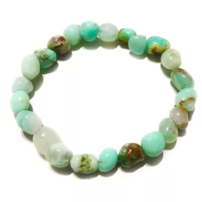 Chrysopras Edelstein Nugget Armband