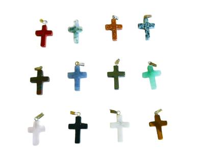 Edelstein Kreuz Passionskreuz Ketten Anhänger zur Wahl