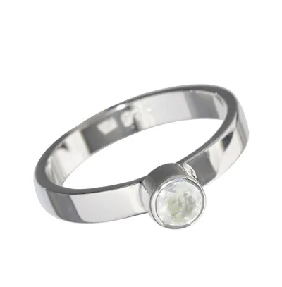 Labradorit weiß facettiert Edelstein Finger Ring Sterlingsilber