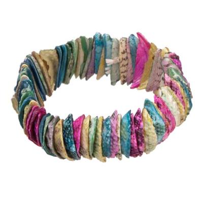 Muschelarmband Muscheln Armband elastisch bunt multicolor