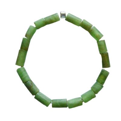 Peridot/Olivin Edelstein Naturstein Walzen Armband Längen Wahl