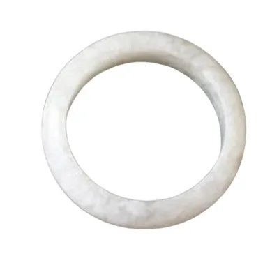 Schneequarz Milchquarz weiß Edelstein Finger Ring Gr.19