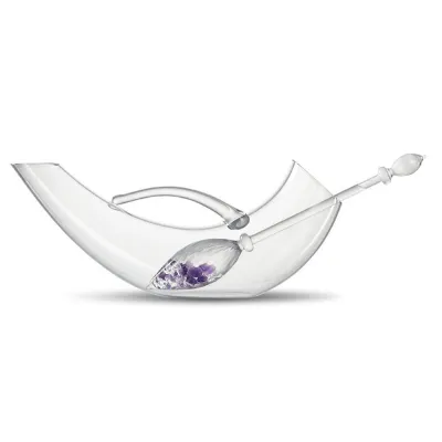 Weindekanter mit Edelsteinstab Vino Amethyst Bergkristall