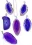 Achat Achatscheibe violett Ketten Anhänger Querschnitt