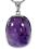 Amethyst 925er Silber Ketten Anhänger oval aus Afrika