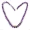 Amethyst Edelstein Button facettiert Kette mit Echtsilber Perlen