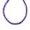 Amethyst dunkel violett Edelstein Kette Kugelkette Halskette
