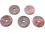 Chalcedon rot Edelstein Donut Ketten Anhänger 40 mm