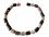 Sardonyx multicolor bunt Silberperlen Edelstein Halskette Kette