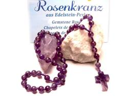 ...Amethyst Rosenkranz mit 59 Ku...